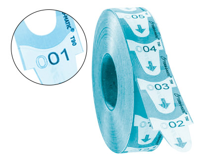 4000 tickets Turnomatic 31x67mm. color azul